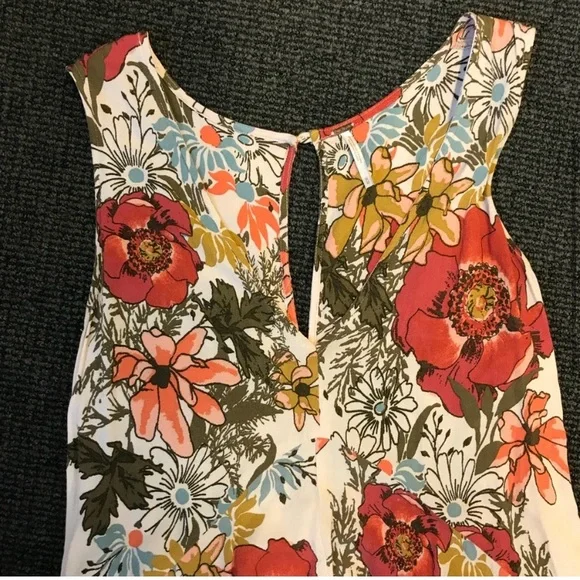 NWOT Free People “Backyard Party” Floral High Low Tunic Dress Size S - Picture 11 of 16